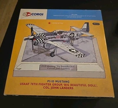 CORGI Aviation - P51D MUSTANG - Usaaf 78th Fighter Group, 'Big Beautiful Doll' - Immagine 1 di 4