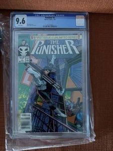 Punisher 1 Cgc 9.6 Marvel 1987 NEWSSTAND Edition Variant Cover White Pgs NM MINT - Picture 1 of 4