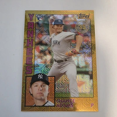 2019 TOPPS SILVER PACK CHANCE ADAMS T84-36 RC GOLD REFRACTOR 1/50 BOOKEND MLB - Image 1 of 3