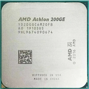 AMD Athlon 200GE CPU Processor YD200BC6M2OFB 3.2 GHz Dual-Core 5MB Socket AM4 - Afbeelding 1 van 1