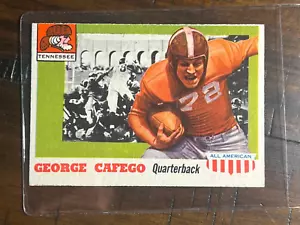 1955 Topps All American #8 George Cafego RC Tennessee Volunteers EXMT OC Rookie - Picture 1 of 2