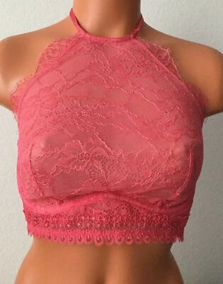 New Victorias Secret Very Sexy Unlined High Neck 34B Lace Bralette Bra N5972 - Image 1 of 4