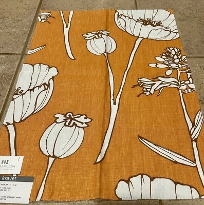 Kravet By Thom Filicia Poppy Field Color 12 Fabric Size 18"x25” Vintage Look New - Image 1 of 4