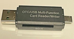 OTC Multi Function USB Card Reader Writer 2 slots: SD/MMC Micro SD/T- - Picture 1 of 4