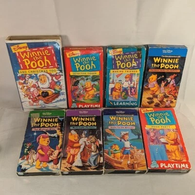 Vintage Disney Winnie the Pooh VHS Lot of 8 - See Description - Image 1 of 4
