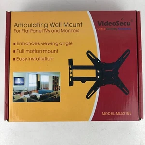 VideoSecu ML531BE TV / Monitor Wall Mount for 27-55'' New HDMI Cable Included - Picture 1 of 4
