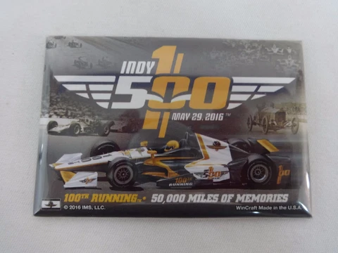 2016 Indianapolis 500 100th Running Event Collector Magnet Alexander Rossi Cover