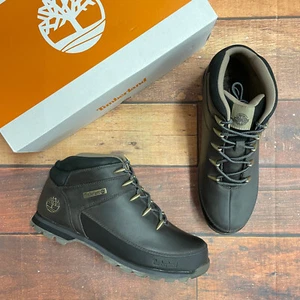 Timberland Men's Euro Sprint Gray Full Grain Leather Hiking Boots A2K84 - Picture 1 of 6