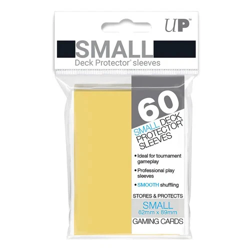 Suministros para tarjetas coleccionables - PROTECTORES DE MAZO ULTRA PRO - AMARILLO (paquete de 60 - tamaño pequeño Foto 1 de 1