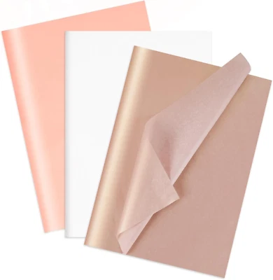 Tissue Paper Gift Wrap, 30 Pcs Girly Pearlescent Pink Tissue Paper for Gift Bags - Image 1 of 4
