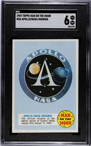 1969 topps man on the moon - #2A apollo/nasa insignia - SGC6 - Bild 1 von 2