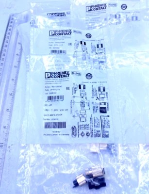 Phoenix Contact Lot of 6, 4 Position Connector SACC-M8FS-4PCON NIP - Image 1 of 3
