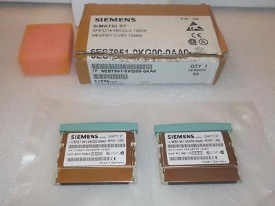 Siemens Simatic S7 6ES7951-0KG00-0AA0, 6ES79520AF000AA0, 128kByte Memory Cards - Image 1 of 4