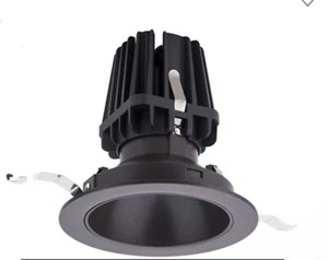 ⚡️WAC Lighting R4FRDT-930-dB Pop-in 4" LED Round Downlight With Trim- Black - Picture 1 of 4