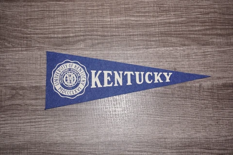 1950s MINI Felt Pennant 3.5" x 9.75" Kentucky University Wildcats Cover
