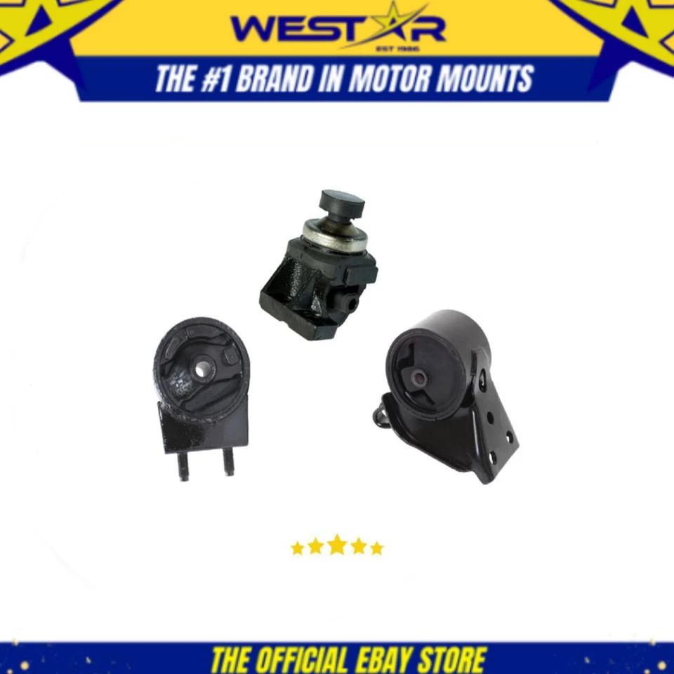 Engine Motor Mount Set 3PCS fits 1993 - 1997 MAZDA 626 2.5L fits Auto Trans — 第 1/4 张图片