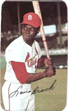 1971 Topps Super #25 Lou Brock St. Louis Cardinals
