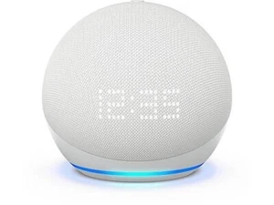 Amazon Echo Dot Gen 5 con reloj pantalla LED altavoz inteligente Alexa blanco embalaje original garantía - Imagen 1 de 14