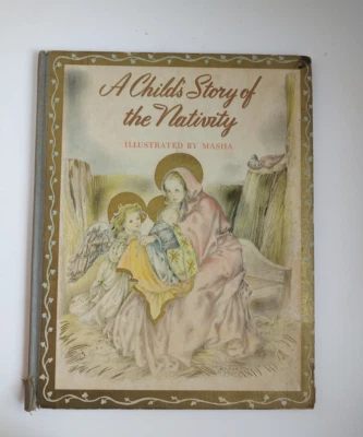 Vintage 1943 Hardcover - A Child's Story of the Nativity - Louise Raymond Foto 1 de 4