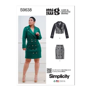 Simplicity Sewing Pattern S9638h5 Misses’ Jackets and Skirt by Mimi Gsz 6-14 - Foto 1 di 7