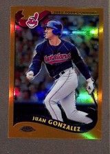 2002 Topps Chrome Gold Refractor #70 Juan Gonzalez