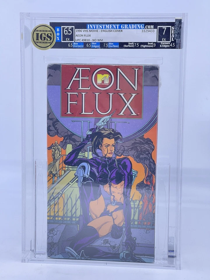 Aeon Flux SEALED VHS 1996 IGS GRADED 6.5 EX NO WATERMARK - Image 1 of 2