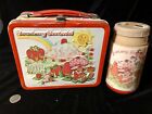 1980 strawberry shortcake metal lunchbox & thermos made alladin Nice Box SEE