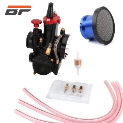 Performance Motorcycle Dirt Bike Power Jet Carburetor PWK 30mm Carb & Air Filter - Image 1 of 4