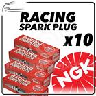 10X Ngk Racing Spark Plugs Part Number B10eg Stock No. 3630 Genuine Sparkplugs