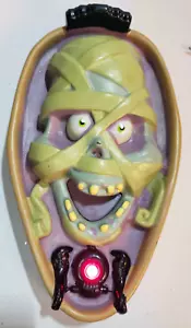 Vintage Gemmy Industries Mummy Head Halloween Electronic Door Greeter w/Lights & - Picture 1 of 11