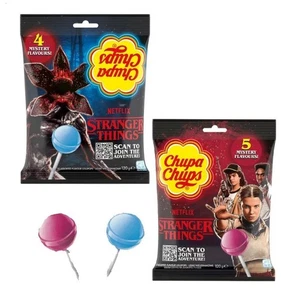 20 Lolly's mit 9 Verschiedene Sorten Chupa Chups NETFLIX STRANGER THINGS Edition - Bild 1 von 7