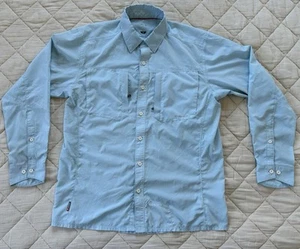 Simms Light Blue Breathable Fishing Button Up - Picture 1 of 13