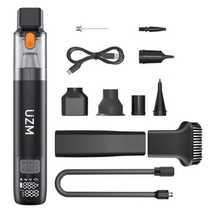 UZM 2 in 1 Portable Tire Inflator and Car Vacuum,2X Fast Inflation,12000pa Su... - Picture 1 of 7