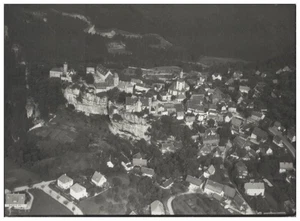 ZZ-2054/ Hohnstein bei Königstein  Foto Luftbild 18 x 13 cm ca.1938 - Picture 1 of 2