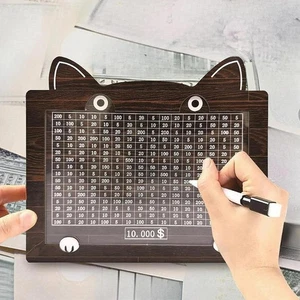 Wooden Savings Box Practical Easy to Carry Detachable Retro Design Piggy Bank - Picture 1 of 7