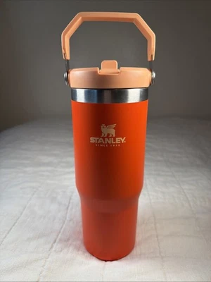 Stanley Iceflow Classic Pajita Abatible 30oz Vaso Acero Inoxidable Naranja LIRIO DE TIGRE Foto 1 de 4