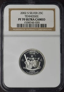 2002-S Tennessee Silver State Quarter - NGC PF70 Ultra Cameo - ✪COINGIANTS✪ - Picture 1 of 2