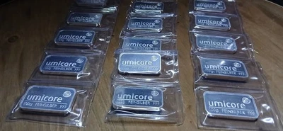 Umicore 100g silver bars x 15 bars.......will be withdrawn on 9th December. - Image 1 of 4