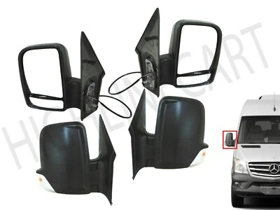 For 2006-2018 Mercedes Benz Sprinter Short Arm Mirror Left Right Pair MB1320114 - Image 1 of 4