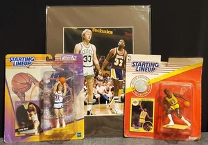 11x14 BIRD & MAGIC Hologram NBA BREARLY COLLECTION Photo + (2) Starting Lineups - Imagen 1 de 10