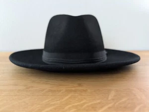 Brixton Dayton Convertabrim Rancher Hat Black Felt Adjustable Wide Brim Size S - Picture 1 of 15