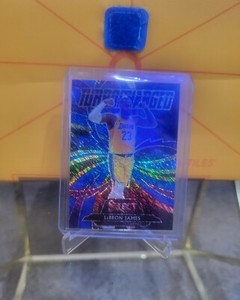 2020-21 Select LeBron James Blue Shimmer Turbocharged Prizm Refractor SP #2 LAL
