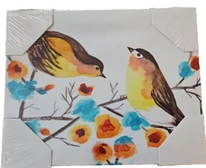 Spring Birds Canvas Wall Art 8x10 Decor Painting for Livingroom or Bedroom - Picture 1 of 6
