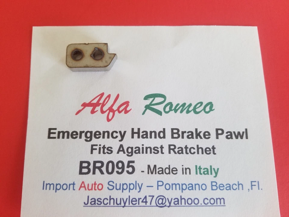 Trinquete de freno de mano Alfa Romeo contra Ratchet Spider GTV Berlina Foto 1 de 2