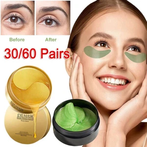 Under Eye Masks Crystal Collagen Anti-Wrinkle Dark Circle Gel Eye Patches Pad - Picture 1 of 20