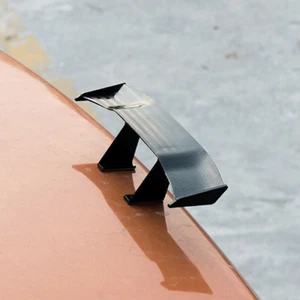 Car Styling Tail Wing Decoration Carbon Fiber Look Mini Racing Rear Wing Spoiler - Picture 1 of 12