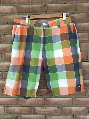 模拟男式 33 码平前短裤多色格子 — 第 1/4 张图片