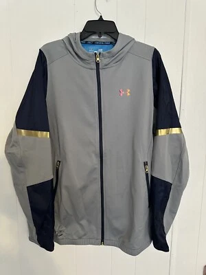 UNDER ARMOUR STEPH CURRY SC 全拉链带帽男式 L 码 — 第 1/3 张图片