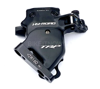 Pinza de freno de disco hidráulica TRP HY/RD de montaje plano trasera 160 mm para bicicleta de carretera/CX negra Foto 1 de 4