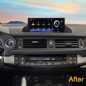Car Stereo Multimedia Monitor GPS Radio Android For Lexus CT CT200 CT200h 2011- - Foto 1 di 7